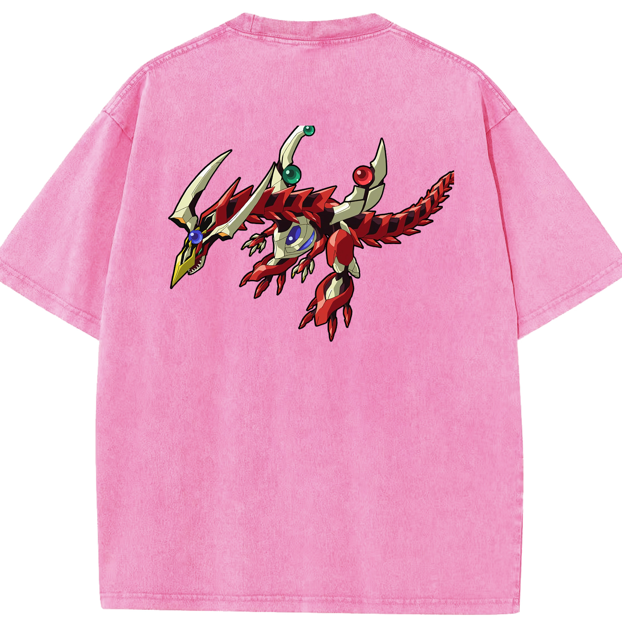 （画像用） 遊☆戯☆王 Yu-Gi-Oh! 綿100% ヴィンテージ風 半袖Tシャツ（背面プリント）